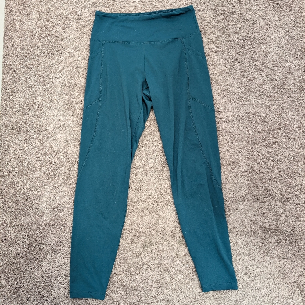 Dark Green High-Waisted Leggings